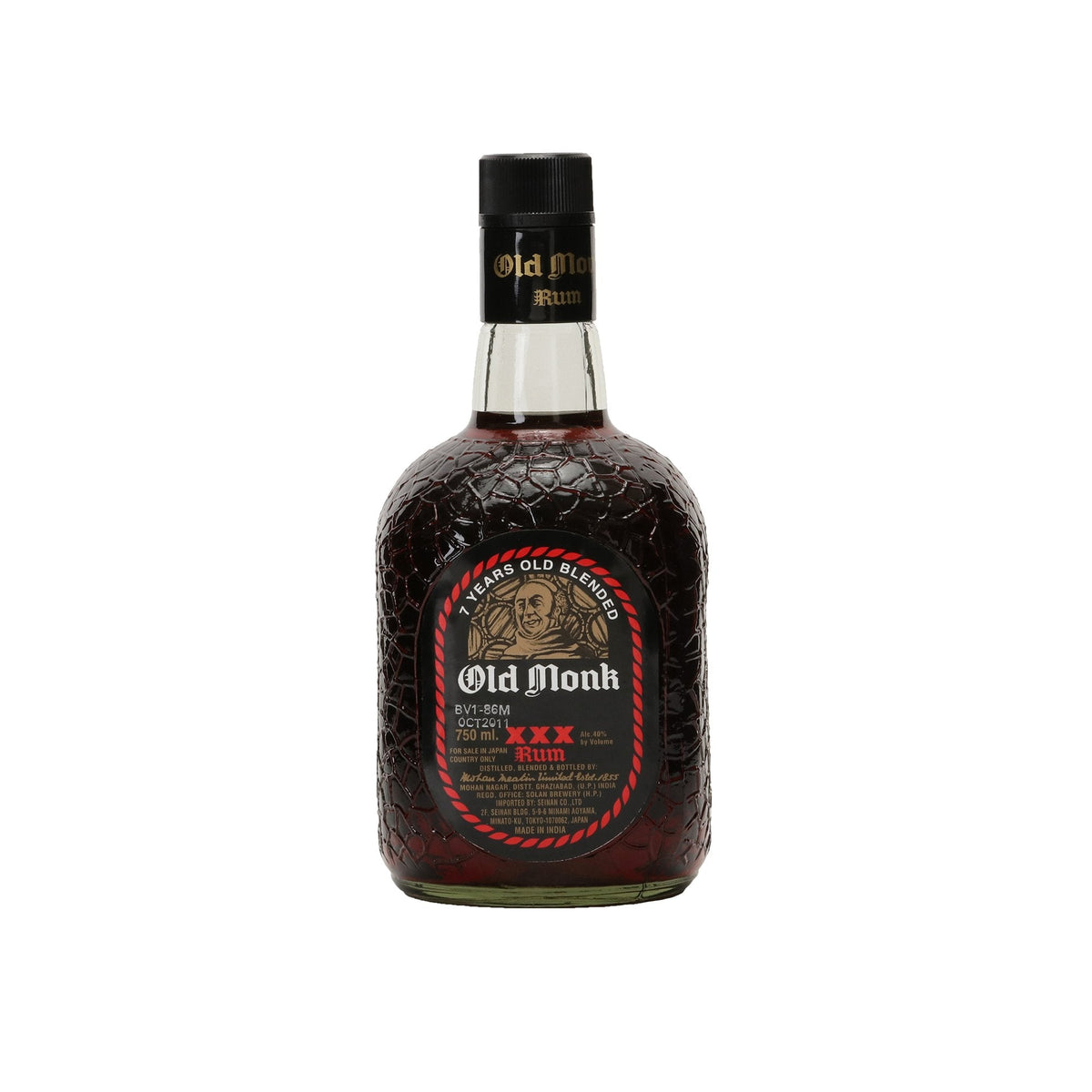 2908OLD MONK XXX RUM 750ml【MOHAN MEAKIN】オールドモンク インド ラム酒