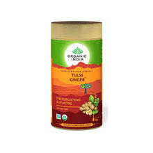 画像をギャラリービューアに読み込む, 4800TULSI GINGER TEA TIN 100G【ORGANIC INDIA】<br>トゥルシー ジンジャー ティー缶100g オーガニックインディア<br>