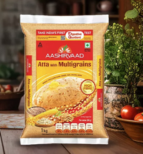 画像をギャラリービューアに読み込む, 2002Atta with Multigrains 2KG【AASHIRVAAD】<br>小麦粉 アタ粉 マルチグレイン<br>
