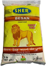 Load image into Gallery viewer, BESAN 907g (2lb) [SHER] &lt;br&gt; Besan Galvanzo Flour Chickpea Flour