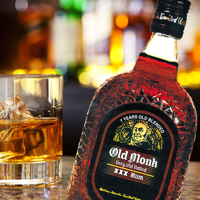 ・OLD MONK XXX RUM 750ml, 【MOHAN MEAKIN】, オールドモンク インド ラム酒