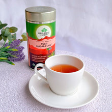 画像をギャラリービューアに読み込む, 4802 TULSI MASALA CHAI TIN 100G【ORGANIC INDIA】<br>トゥルシー マサラチャイ ティー缶100g　オーガニックインディア