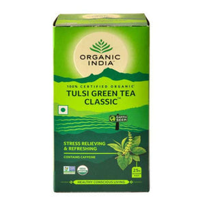 ・〓 Special Price 〓<br>TULSI GREEN TEA CLASSIC 25 Tea Bags【ORGANIC INDIA】<br>トゥルシー グリーンティー クラシック 25袋<br>オーガニックインディア